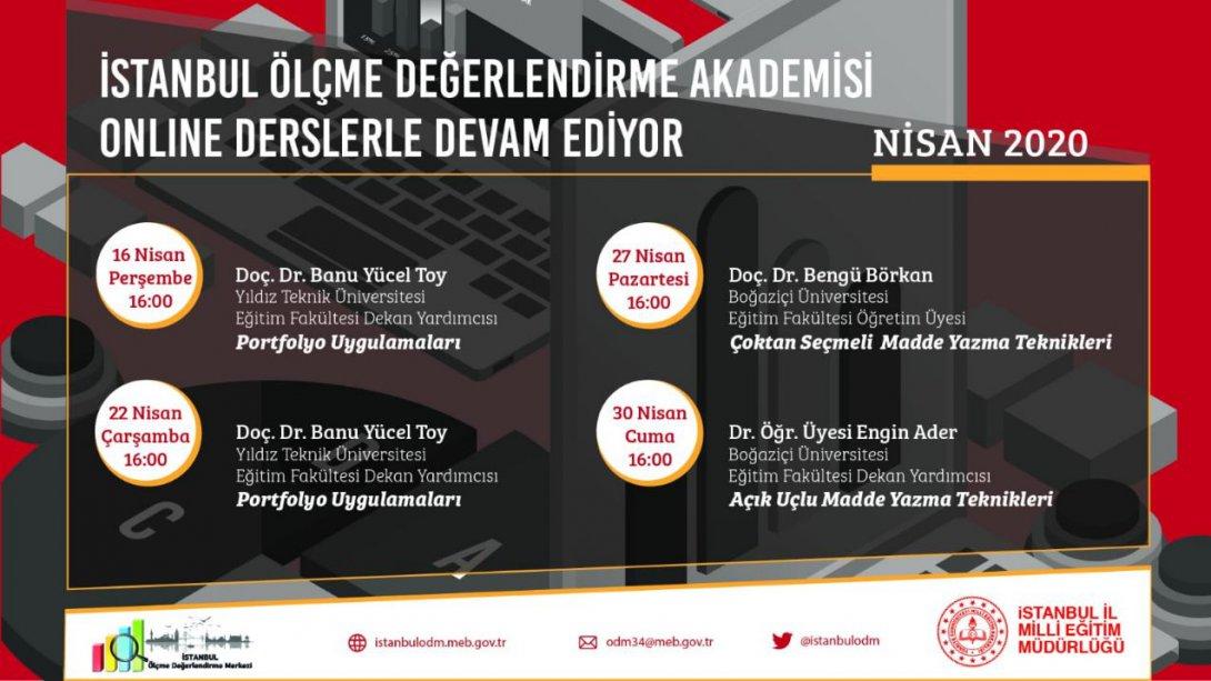 İstanbul Ölçme Değerlendirme Akademisi Online Derslerle Devam Ediyor