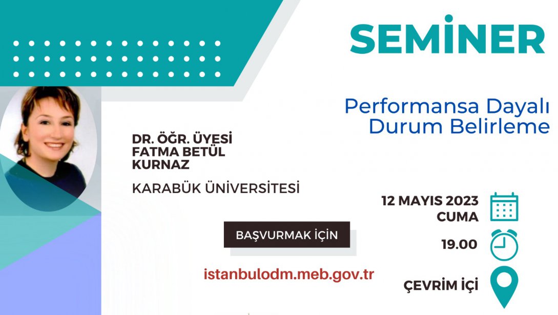 İstanbul Ölçme Değerlendirme Merkezi Mayıs Ayı Seminer Programı Başvuruları Başladı